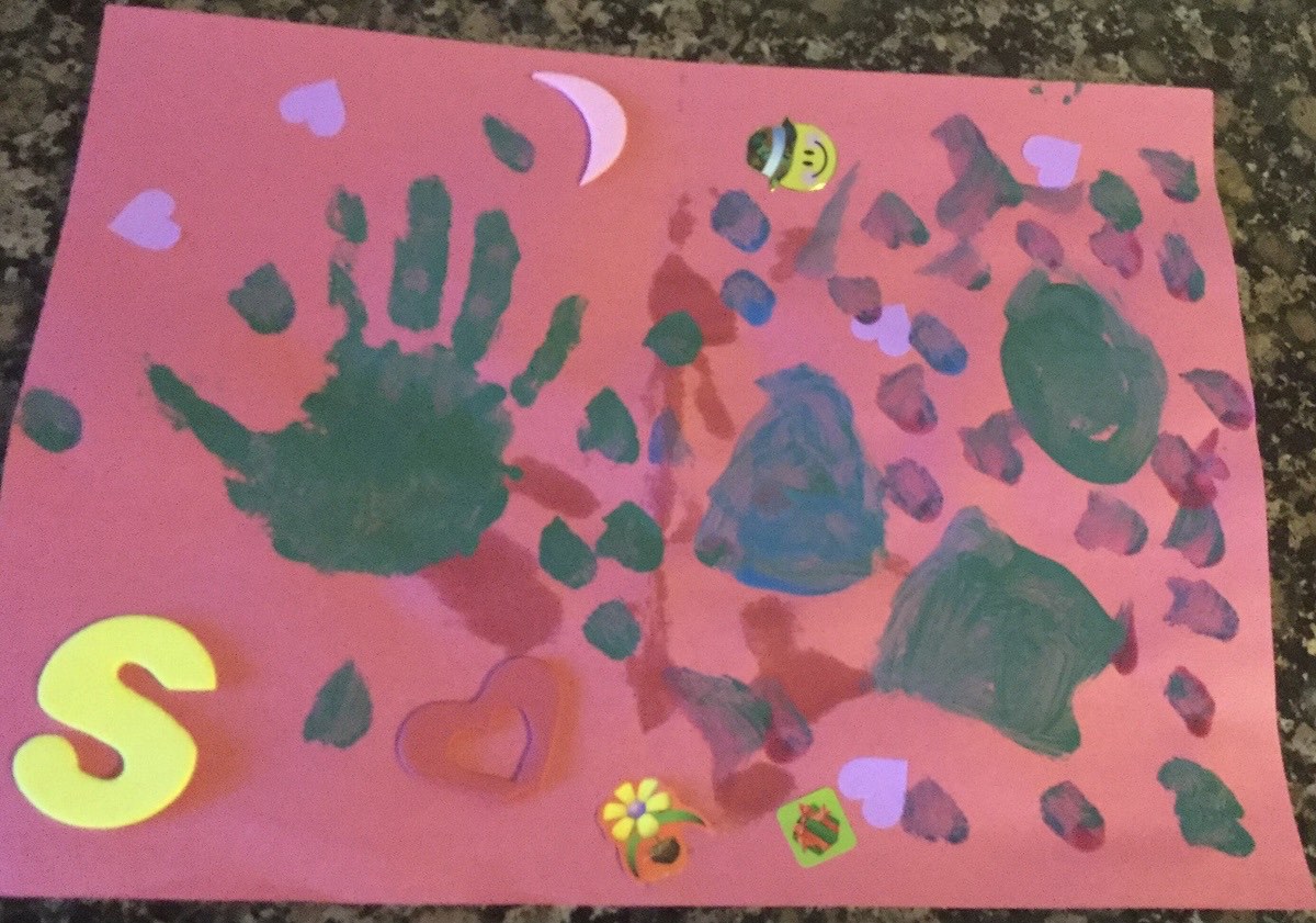 Craft time at Love Kids Daycare, a short drive west of downtown Port Coquitlam